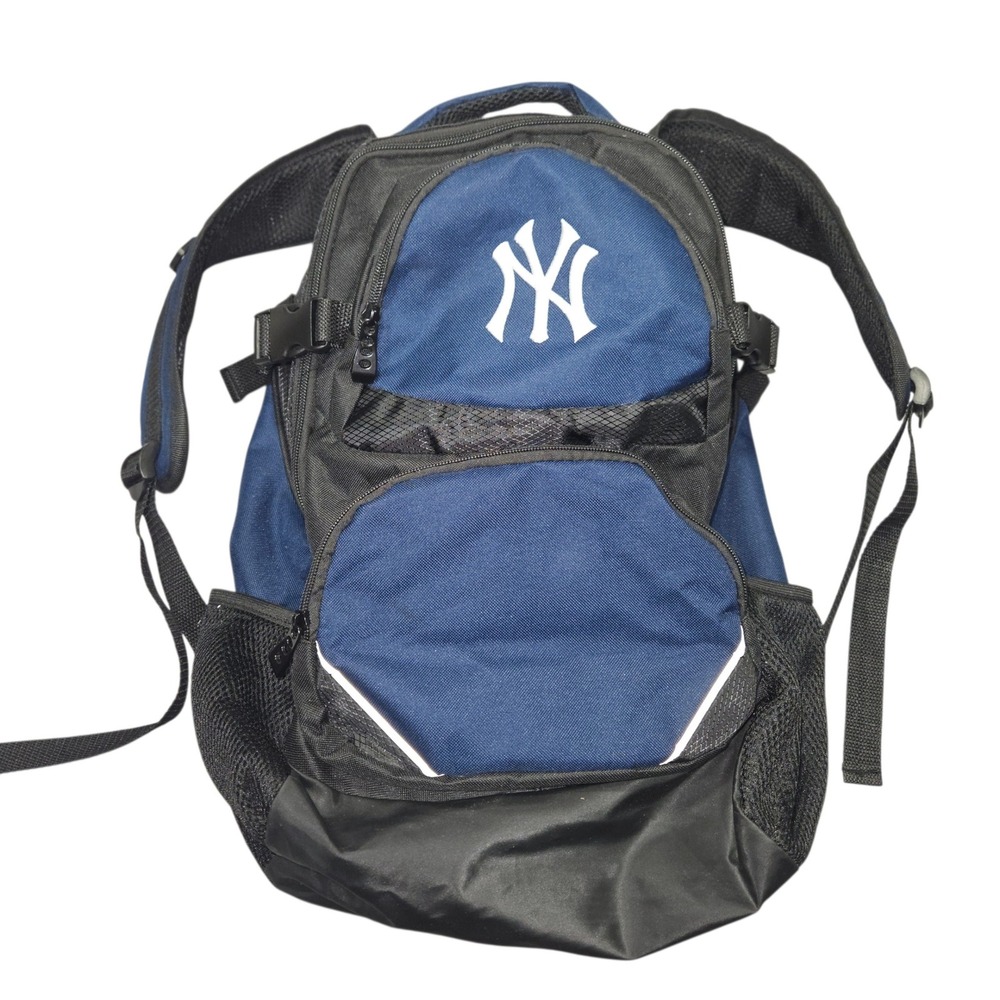 MLB VTG New York Yankees Backpack Navy Blue Black Embroidered Logo Sz OSFA